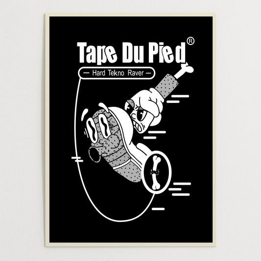 AFFICHE TAPE DU PIED